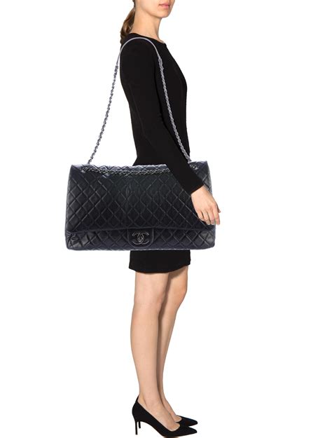 chanel xxl flap bag size|chanel classic flap bag price.